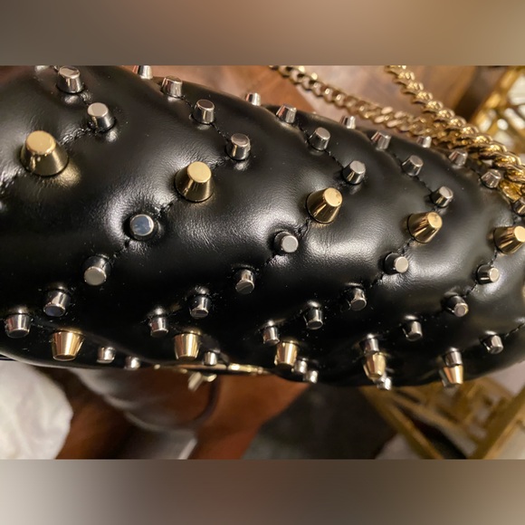 Sandro Crossbody studded leather Yza bag - Picture 9 of 14